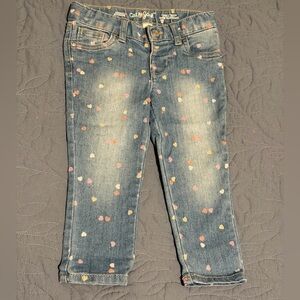Cat & Jack Multicolor Heart Jeans